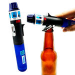 Torch Stick Lighter with Bottle Opener  - 12 Pieces Per Retail Ready Display 22226 TORCH BLUE