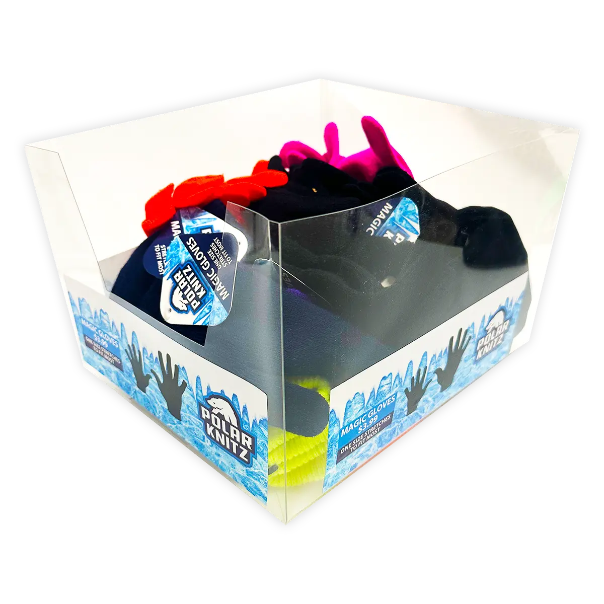 Winter Gloves One Size Fits All Assortment - 18 Pair Per Retail Ready Display 22692 POLAR GEAR