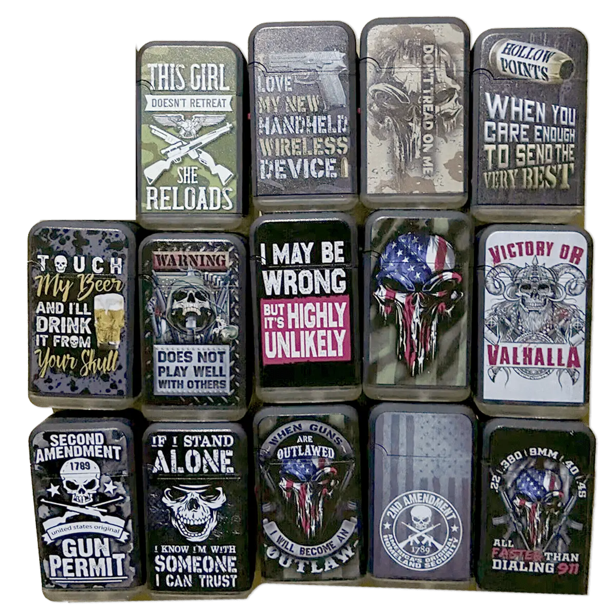 Patriotic Tac Gear Dual Torch Lighter - 15 Pieces Per Retail Ready Display 23644 TAC GEAR