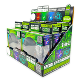 Light-Up Glass Ashtray with Multi-Color LED Lights - 6 Pieces Per Retail Ready Display 23744 SMOKEZILLA