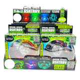 Light-Up Glass Ashtray with Multi-Color LED Lights - 6 Pieces Per Retail Ready Display 23744 SMOKEZILLA