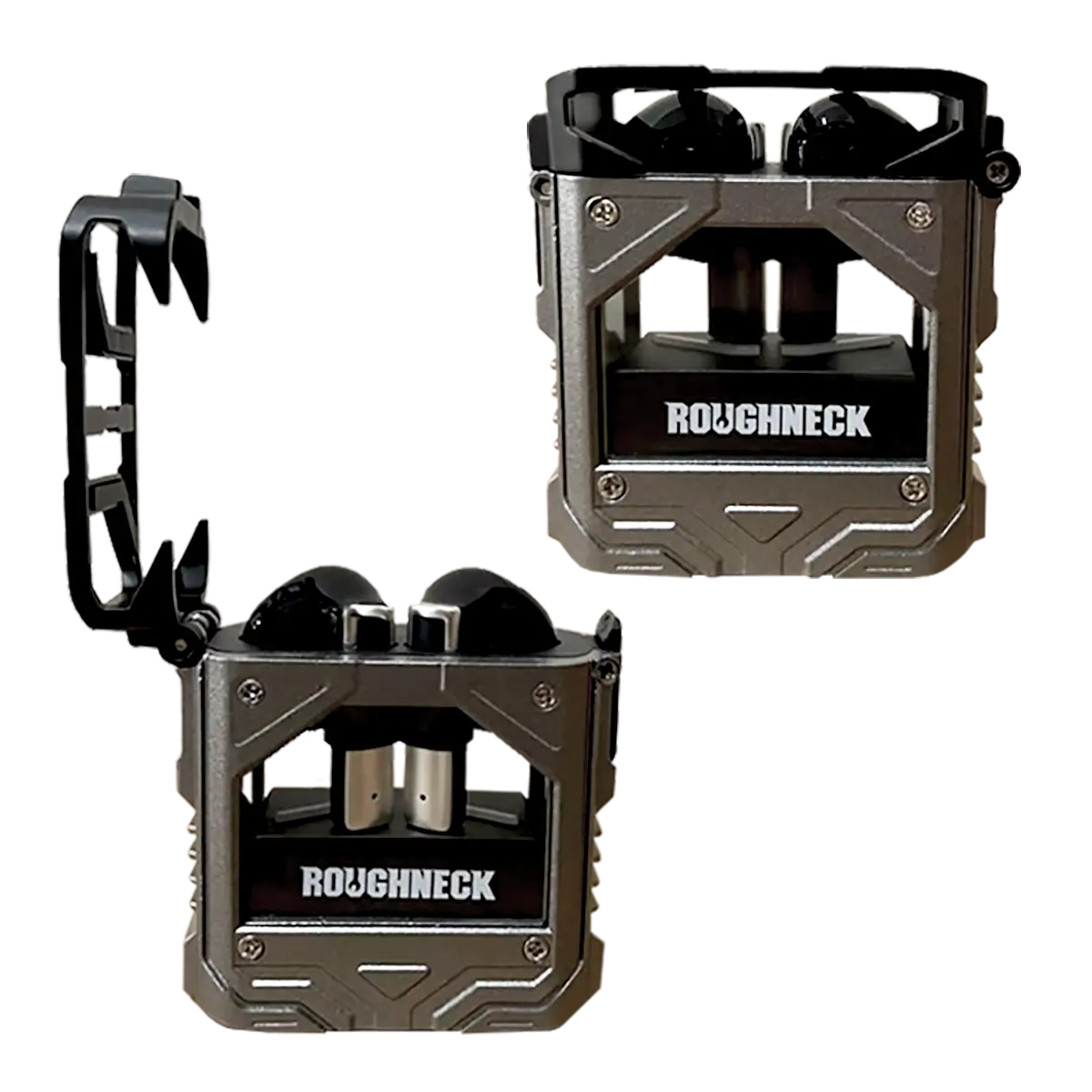 Wireless Earbuds Heavy Duty Metal with Case - 6 Pieces Per Retail Ready Display 23750 ROUGHNECK