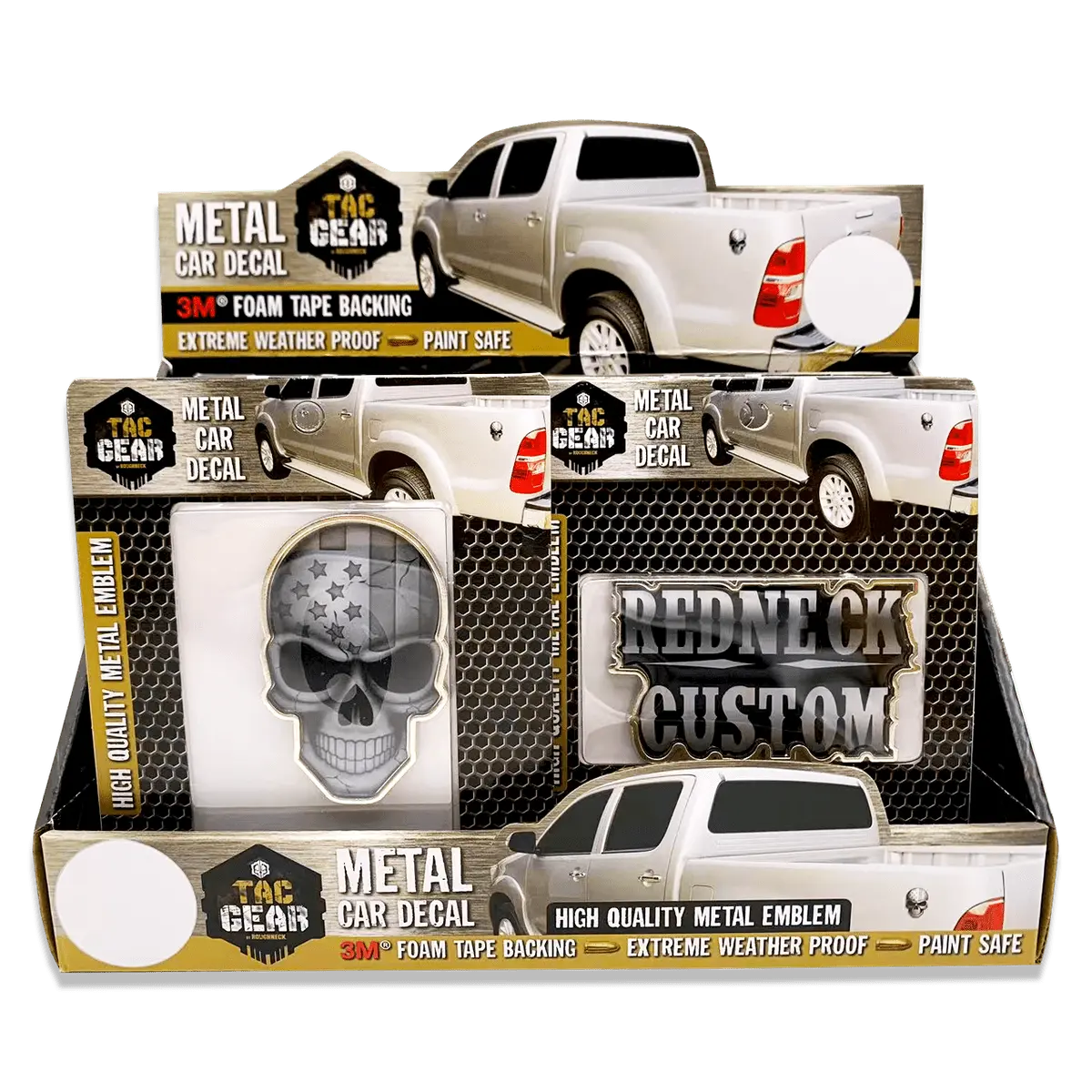 Patriotic Tac Gear Magnetic Metal Decal Stickers 12 Pieces Per Retail Ready Display 23757 TAC GEAR