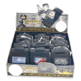 Patriotic Metal Flip Torch Lighter with MOLLE Case - 12 Pieces Per Retail Ready Display 23833 TAC GEAR