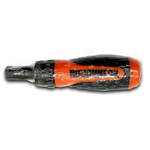 Ratcheting Screwdriver with Multi-Head Options - 6 Pieces Per Retail Ready Display 23975 ROUGHNECK