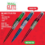 Christmas Glitter Pen- 6 Pieces Per Retail Ready Display 24071 NOVELTY INC