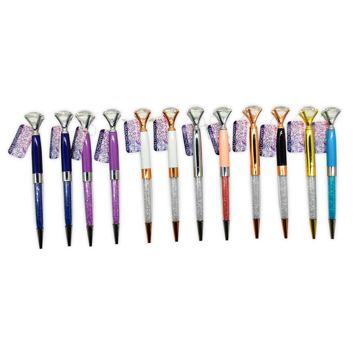 Wholesale Glitter Diamond Pen - 12 Pieces Per Display 24109 NOVELTY INC
