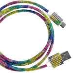 Glitz N Glam 3FT 2.4Amp Type-C Sync & Charge Cable - 6 Pieces Per Retail Ready Display 25948 GADGET GEAR