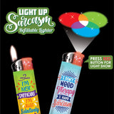 Sarcastic Light Up Curve Lighter - 30 Pieces Per Retail Ready Display 24333 SMOKEZILLA