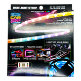 Mood Light Strip USB with Remote 16FT - 6 Pieces Per Retail Ready Display 24338 CAR VIBEZ