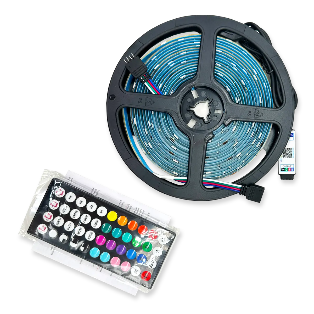 Mood Light Strip USB with Remote 16FT - 6 Pieces Per Pack 24338AZ CAR VIBEZ