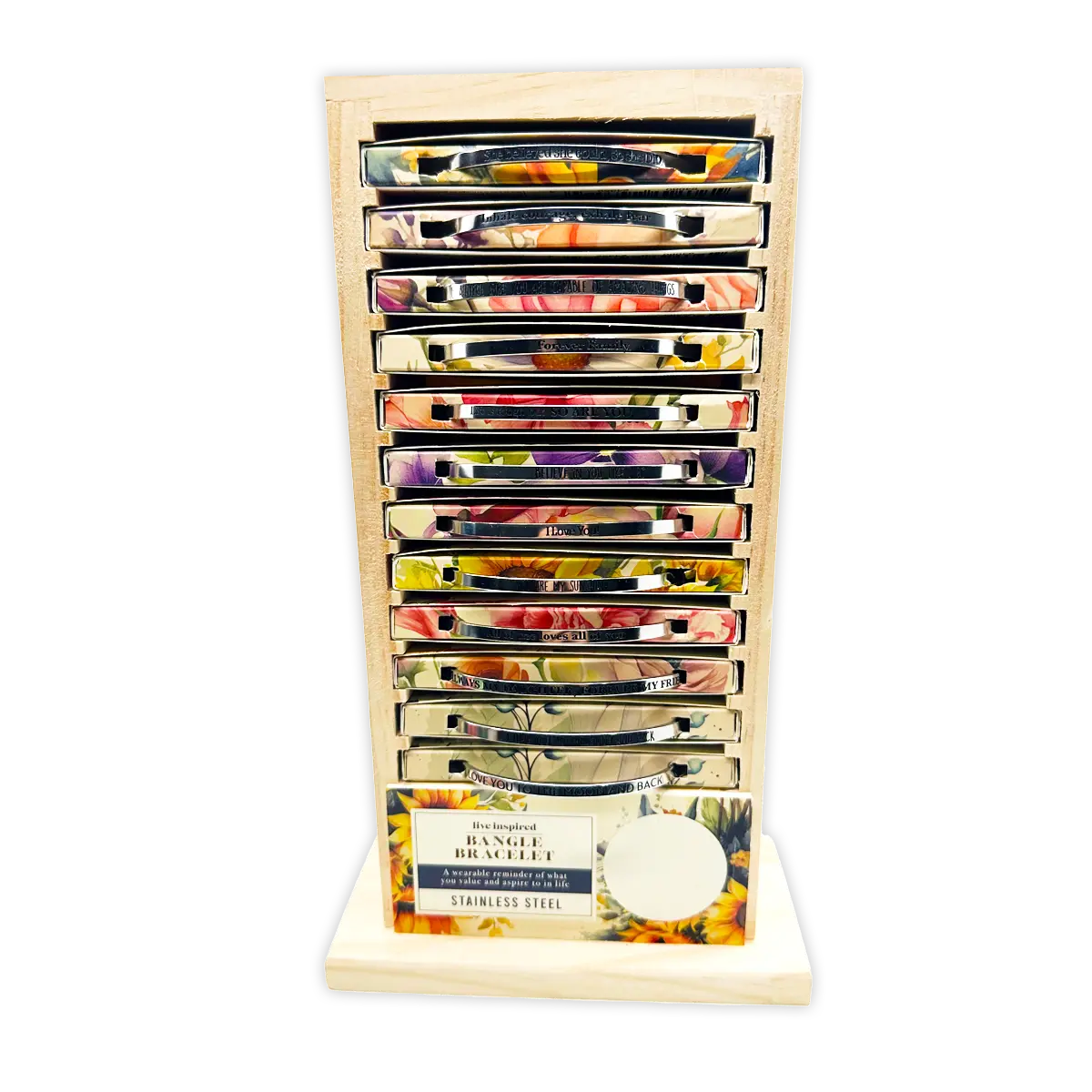 Inspirational Bangle Bracelet - 12 Pieces Per Retail Ready Display 24352 NOVELTY INC