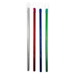 Stainless Steel Metal Straw With Rubber Tip - 50 Pieces Per Retail Ready Display 24353 POLAR GEAR