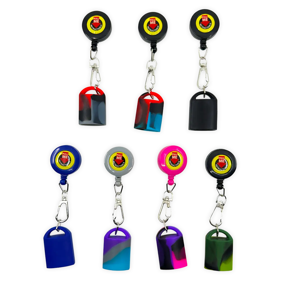 Silicone Lighter Holder with Retractable Cord  - 24 Pieces Per Retail Ready Display 24429 SMOKEZILLA