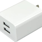 AC Wall Charger Dual Port USB 2.4 Amp - 12 Pieces Per Pack 24467 NOVELTY INC