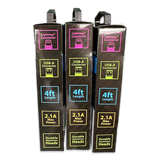 Charging Cable Carbon Fiber USB to Lightning 4FT 2.1 Amp - 3 Pieces Per Pack 24565 CAR VIBEZ