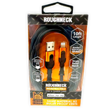 Charging Cable Roughneck USB to Lightning 10FT 2.4 Amp - 3 Pieces Per Pack 24567 ROUGHNECK