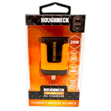 AC Wall Charger Dual USB / USB-C Ports 20 Watts - 3 Pieces Per Pack 24585 ROUGHNECK