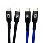 Charging Cable Nylon Braided USB-C to USB-C 6FT - 3 Pieces Per Pack 24619 GADGET GEAR