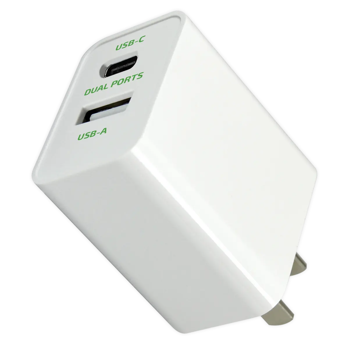 AC Wall Charger Dual USB / USB-C Ports with USB-C to USB-C Charging Cable Set 20 Watts - 3 Pieces Per Set 24628 GADGET GEAR