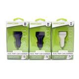 Car Charger with Dual USB Ports 2.4 Amp - 3 Pieces Per Pack 24632 GADGET GEAR