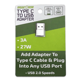 Charging Adapter USB-C to USB Converter - 6 Pieces Per Retail Ready Display 24836 GADGET GEAR
