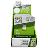 Charging Adapter USB-C to USB Converter - 6 Pieces Per Retail Ready Display 24836 GADGET GEAR