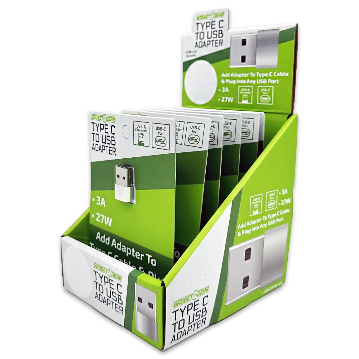 Charging Adapter USB-C to USB Converter - 6 Pieces Per Retail Ready Display 24836 GADGET GEAR
