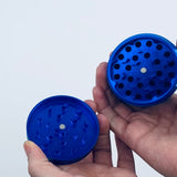 Grinder de metal de 4 piezas 63 mm - 6 unidades por expositor listo para la venta minorista 24865GPBLUE