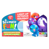 Squish and Squeeze Light-Up Octopus Toy - 12 Pieces Per Retail Ready Display 25035 KIPP BROTHERS
