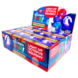 Squish and Squeeze Light-Up Octopus Toy - 12 Pieces Per Retail Ready Display 25035 KIPP BROTHERS