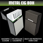 Metal Cigarette Box - 8 Pieces Per Retail Ready Display 25061 SMOKEZILLA