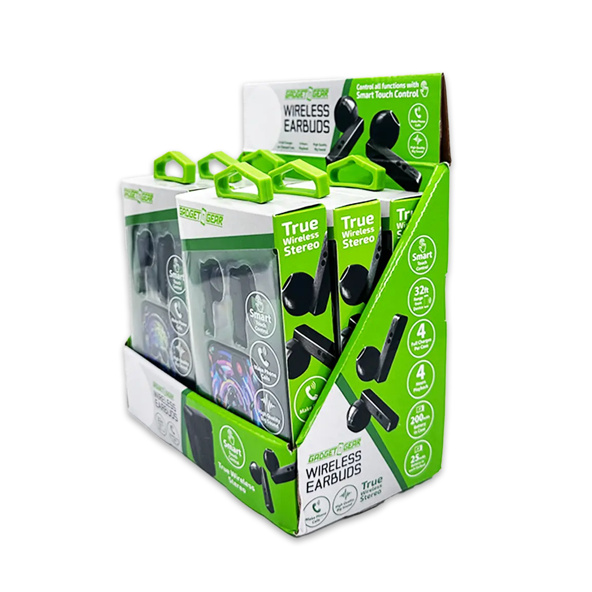 Wireless Earbuds with Printed Case - 6 Pieces Per Retail Ready Display 25062 GADGET GEAR