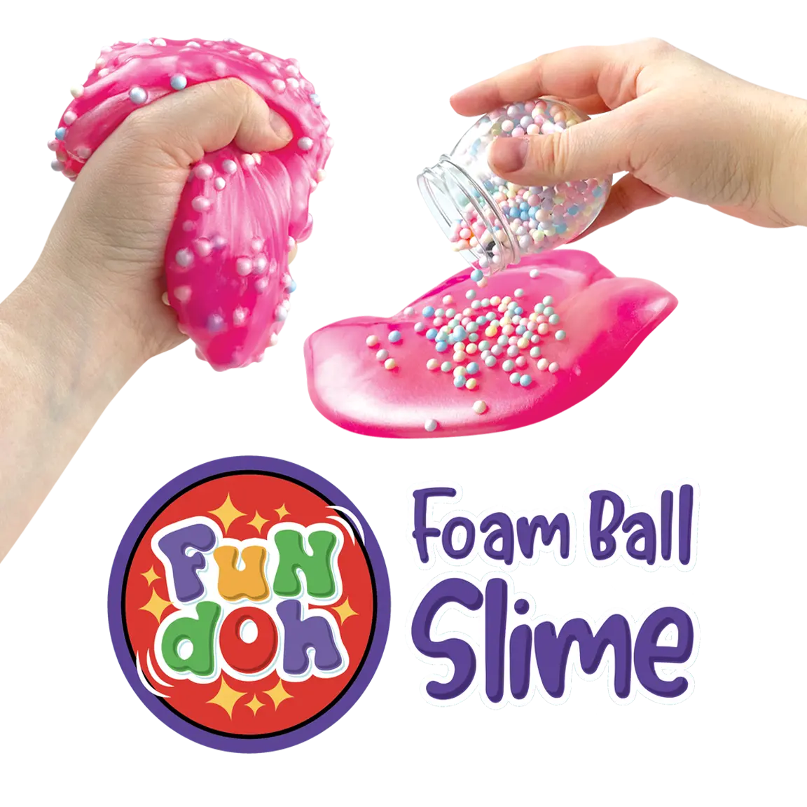 Fun Doh Foam Ball Slime - 12 Pieces Per Retail Ready Display 25066 KIPP BROTHERS