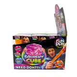 Fun Doh™ Squish and Squeeze Slow Release Squishy Fun Cube Toy - 12 Pieces Per Retail Ready Display 25082