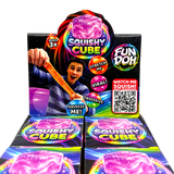Fun Doh™ Squish and Squeeze Slow Release Squishy Fun Cube Toy - 12 Pieces Per Retail Ready Display 25082