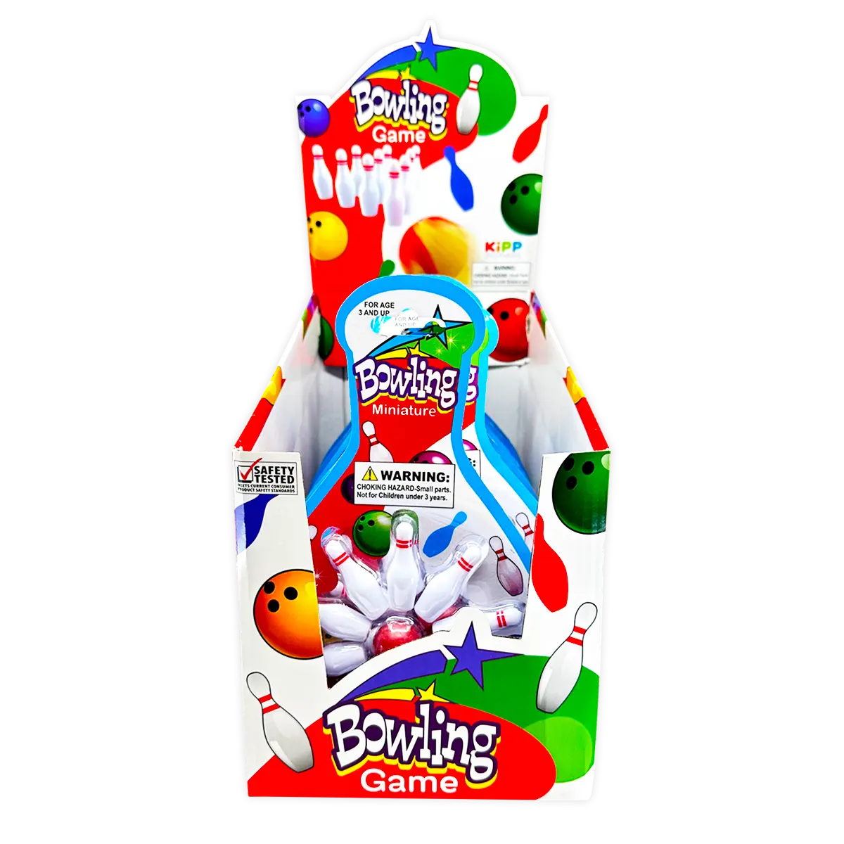 Mini Bowling Game - 12 Pieces Per Retail Ready Display 25102 KIPP BROTHERS