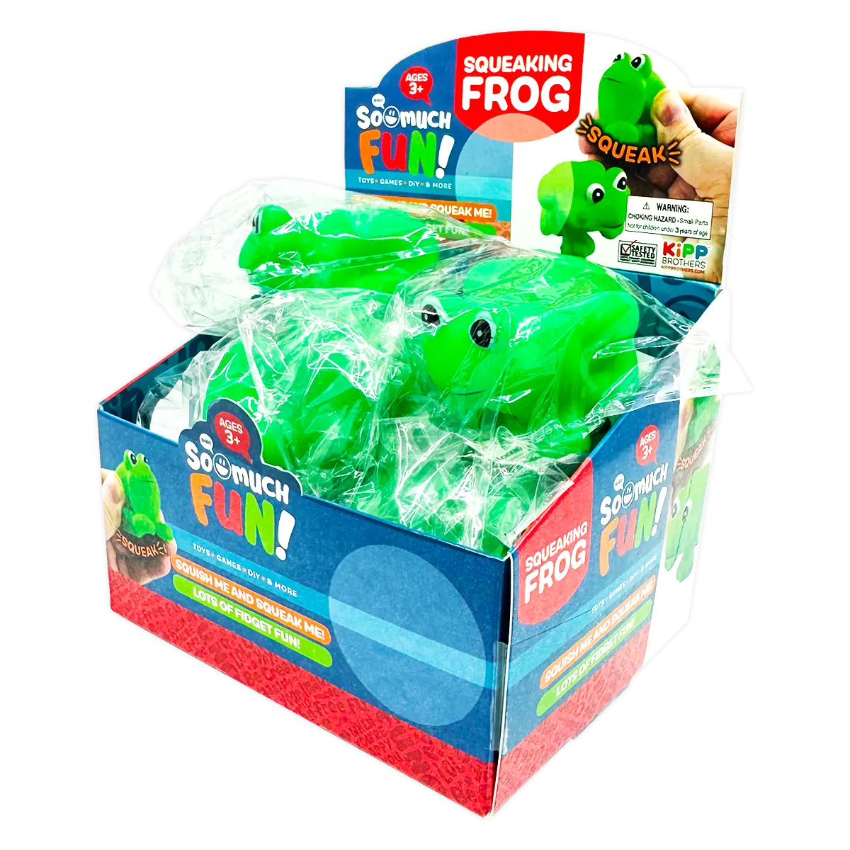 Squeaking Frog - 12 Per Retail Ready Display 25109 KIPP BROTHERS
