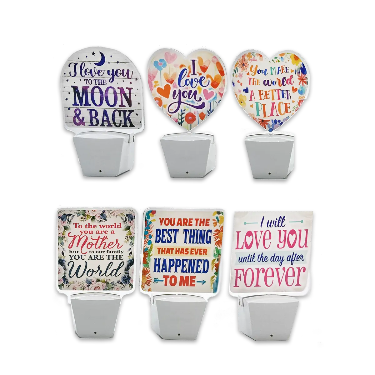 Auto On/Off Sensor Night Light AC Wall - 6 Pieces Per Retail Ready Display 25122 GADGET GEAR