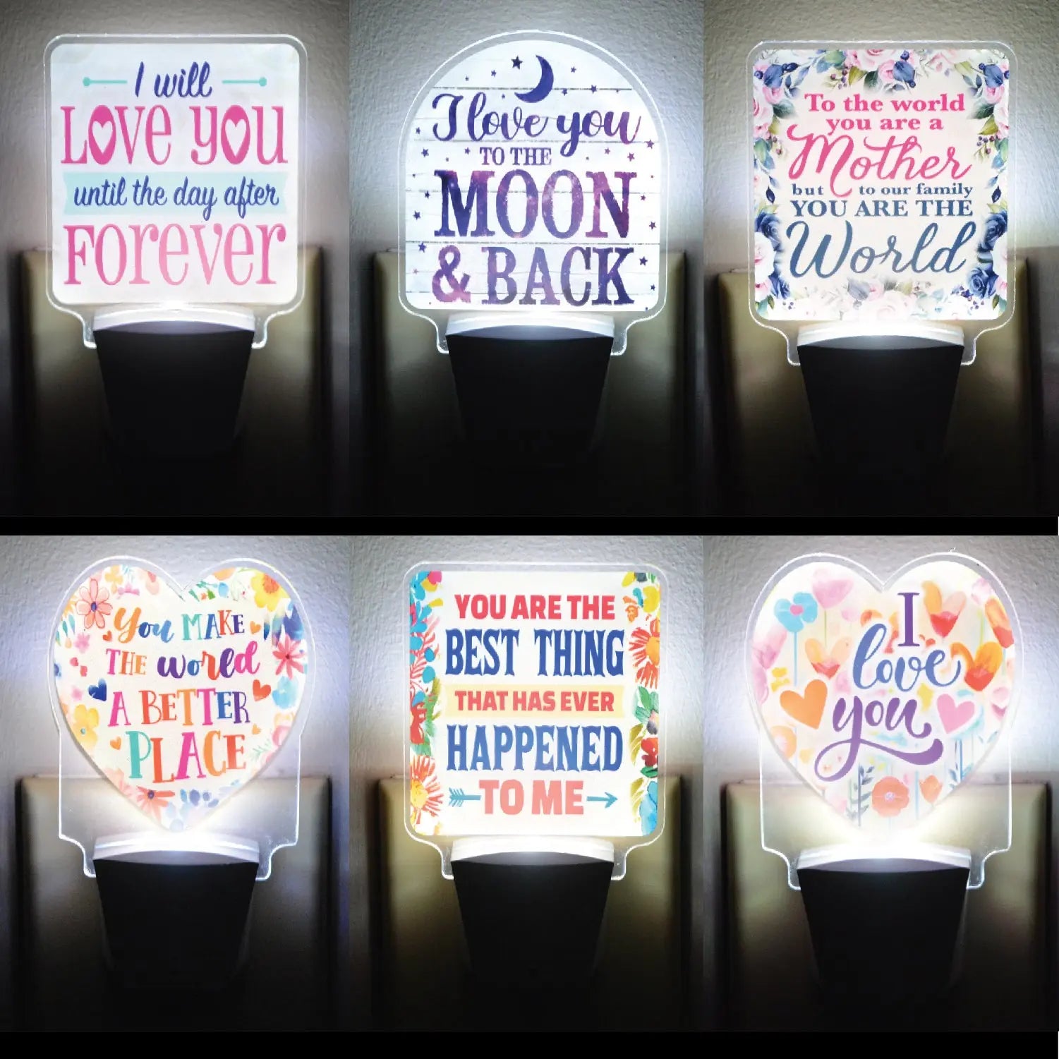 Auto On/Off Sensor Night Light AC Wall - 6 Pieces Per Retail Ready Display 25122 GADGET GEAR