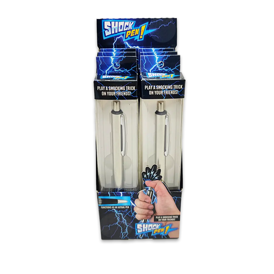 Practical Joke Gag Shock Pen - 6 Pieces Per Retail Ready Display 25147 NOVELTY INC