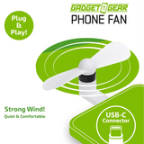 USB-C Phone Fan Attachment - 6 Pieces Per Retail Ready Display 25225 GADGET GEAR