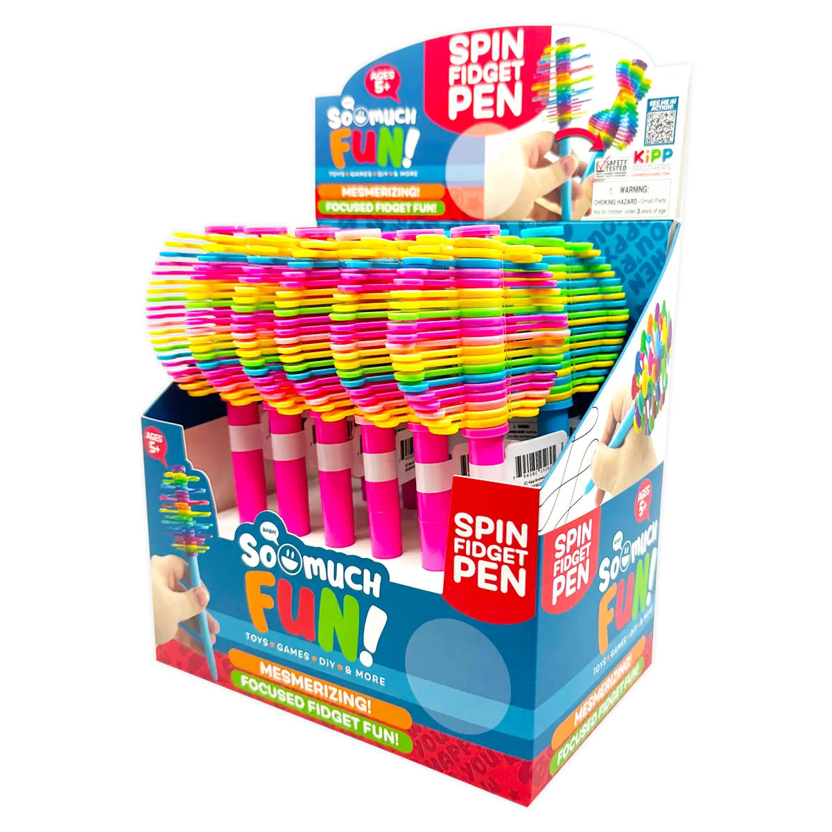 Spin Fidget Pen - 12 Pieces Per Retail Ready Display 25262 KIPP BROTHERS