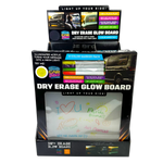 Dry Erase Window Glow Board with Markers - 6 Pieces Per Retail Ready Display 25274 CAR VIBEZ