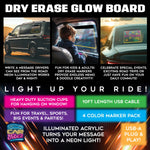 Dry Erase Window Glow Board with Markers - 6 Pieces Per Retail Ready Display 25274 CAR VIBEZ