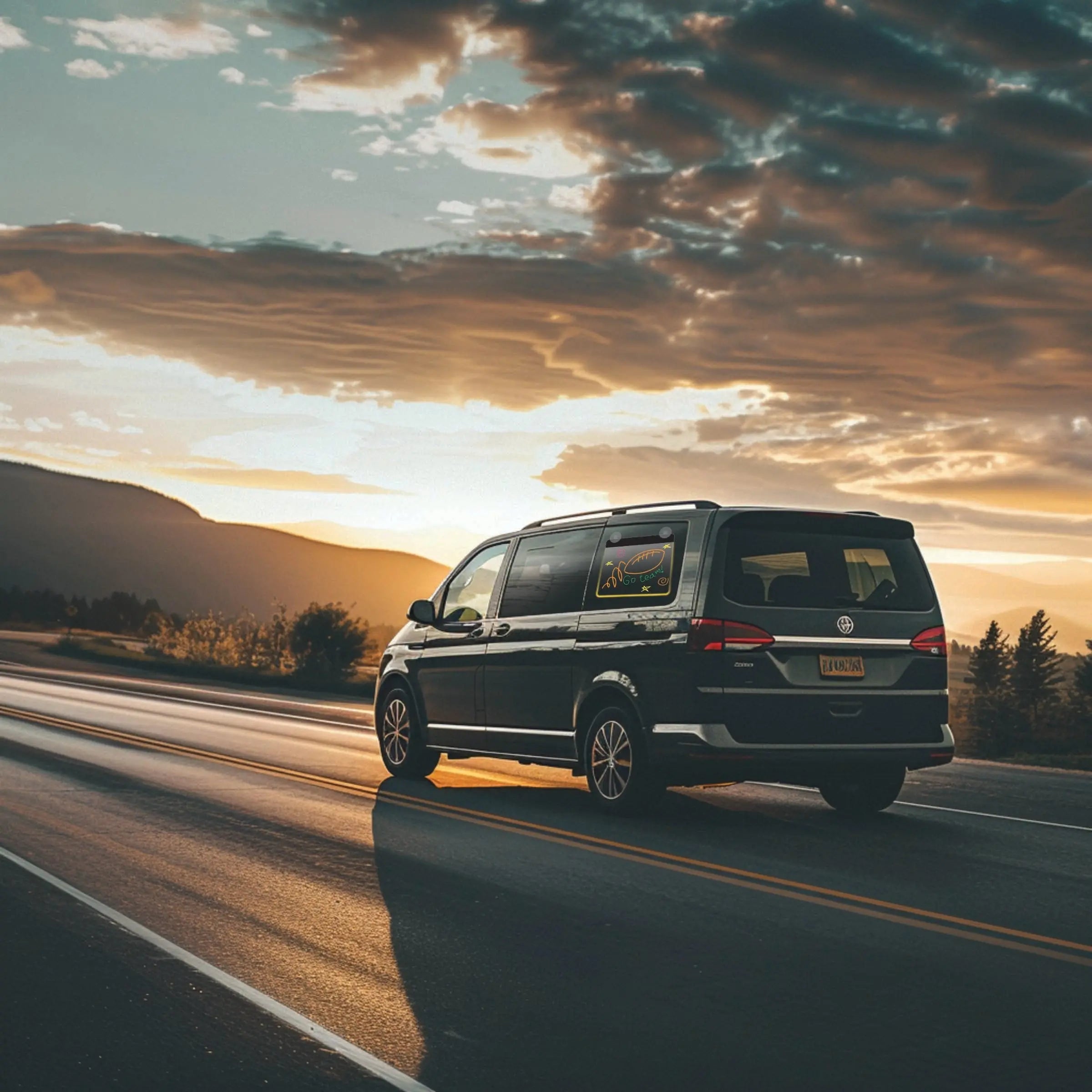 Dry Erase Window Glow Board with Markers - 6 Pieces Per Retail Ready Display 25274 CAR VIBEZ