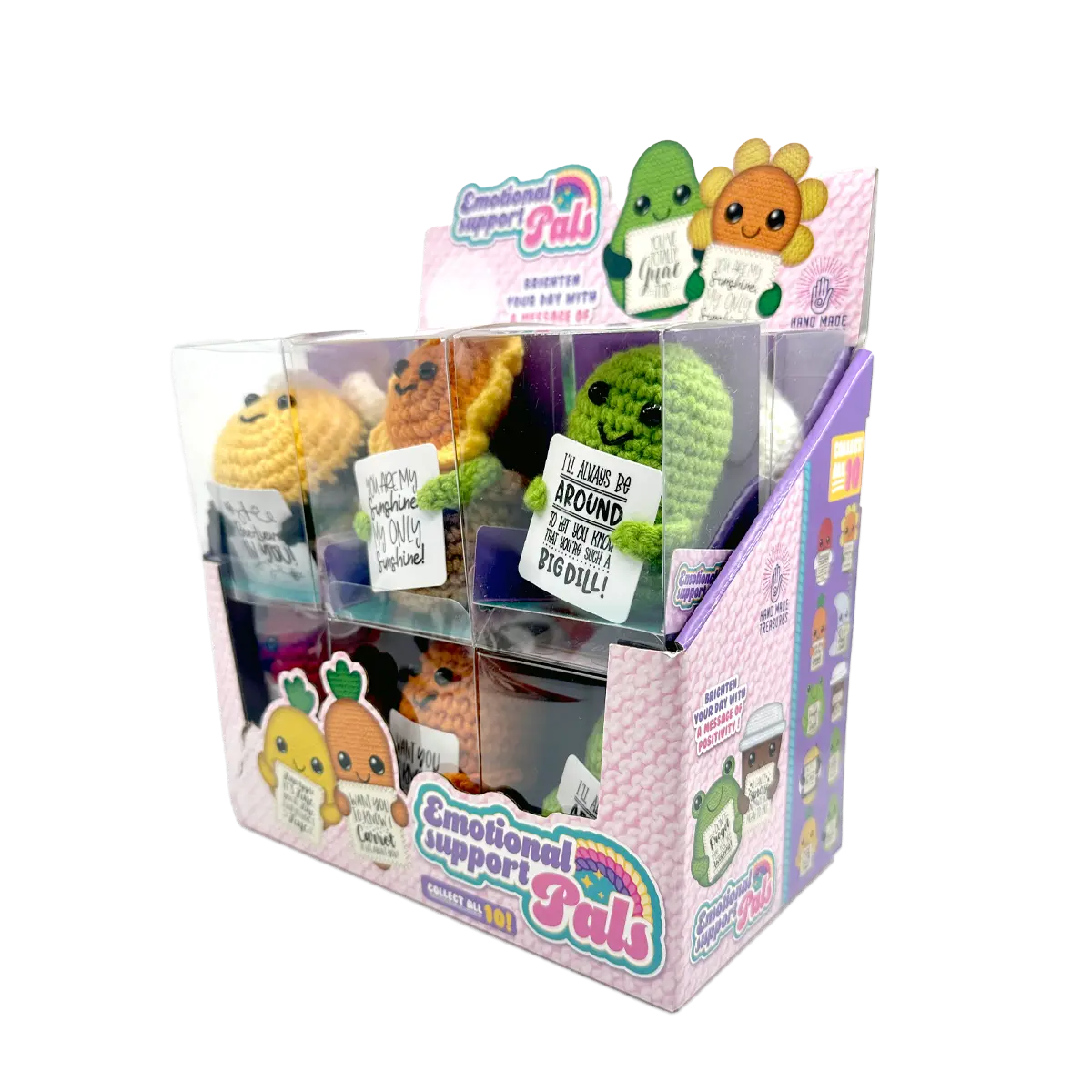 Emotional Support Keepsake Crochet Plush Pals - 12 Pieces Per Retail Ready Display 25287 KIPP BROTHERS