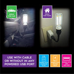 Bendable USB Touch Vintage Lantern Light - 6 Pieces Per Display 25304 CAR VIBEZ