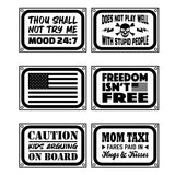 Light-Up Patriotic Parent Suction Cup Mount Car Sign - 6 Pieces Per Retail Ready Display 25319 CAR VIBEZ