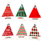 Christmas Santa Winter Hat with Merchandising Hang Strip - 6 Pieces Per Pack 25332 NOVELTY INC